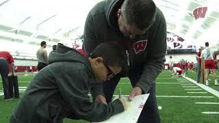 Nolan and Jayden Visit the Badger Football Team