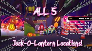 ALL 5 JACK-O-LANTERN LOCATIONS  |  Anime Champions Simulator