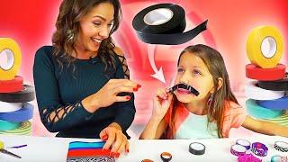 СКОТЧ ЧЕЛЛЕНДЖ Сумка Серьги и Очки из Скотча Подарки для Подписчиков Duct Tape Challenge // Вики Шоу