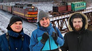 Kirov: russian city on the Trans-siberian railway with Skoda locomotives and a narrow-gauge train