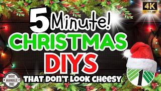 5 Minute Christmas Crafts That Don’t Look Cheap | Dollar Tree Christmas DIY 2024