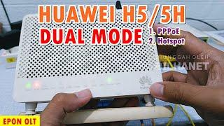 Setting ONT Huawei HG8245H5 PPPoE dan Hotspot Voucheran via EPON OLT