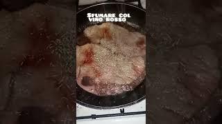 Scaloppine al vino rosso  #food #cucinasana #recipe #cucinacomida #ricettario #cucina #perte