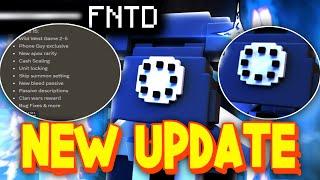 FIVE NIGHTS TD UPDATE 15 NEW CODES/PHONE GUY/WILD WEST/UNITS & MORE! Roblox!