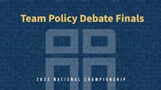 NCFCA Team Policy Debate Finals, 2022 National Championship