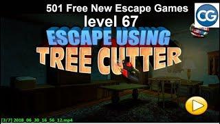 [Walkthrough] 501 Free New Escape Games level 67 - Escape using tree cutter - Complete Game