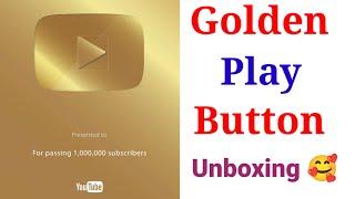 Golden Play Button Unboxing | Stories With Abhii