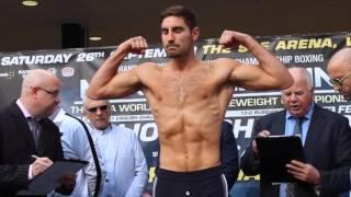 FEDOR CHUDINOV v FRANK BUGLIONI OFFICIAL PUBLIC WEIGH IN & HEAD TO HEAD / MAN VS MACHINE