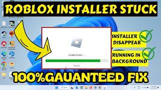 Roblox installation stuck, not installing, not launching and running in background FIX