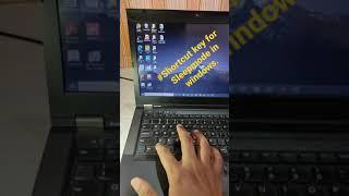 shortcut key for sleep mode in windows 10.