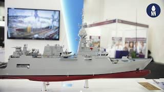 Navantia's ALFA 3000 frigate at IODS 2024 in Australia