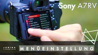 MENÜ SONY A7RV | Auch für Sony Alpha 1 anwendbar