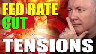 Middle East tensions - Fed RATE Decision LIVE - JAPAN CARRY TRADE! Martyn Lucas Investor