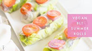 Vegan BLT Summer Rolls | This Savory Vegan