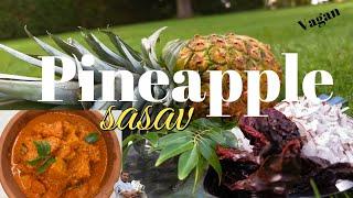 pineapple sasav | Konkani recipe | Vegan recipe 4k UHD