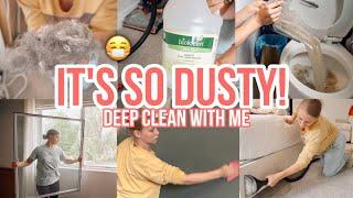 IT'S SO DUSTY!  | EXTREME CLEAN WITH ME | DEEP CLEANING | BECKY MOSS | CLEANING MOTIVATION