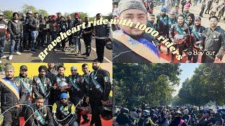 Braveheart Ride at Chandigarh with 1000 Riders I Superbikes loud exhaust 