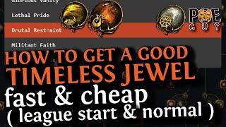 PoE 2024 - HOW TO GET YOUR TIMELESS JEWELS CHEAPER // LEAGUE START SCENARIO & THE NORMAL METHOD