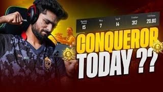 KYA AAJ CONQUEROR HOGA? | SERIOUS RANK PUSH | BGMI LIVE