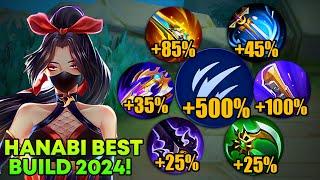 GLOBAL HANABI BROKEN BUILD FULL ATTACK SPEED HACK FOR 2024 PERFECT LATE GAME BUILD! ( 101% BROKEN )