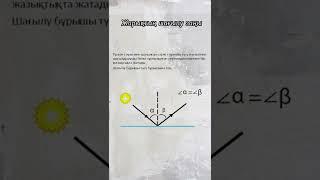 ОПТИКА Жарықтың сыну және шағылу заңы дегеніміз не? 1-бөлім