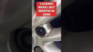 Locking Wheel Nut Removal in 2 minute #lockingwheelnut #carrepair #carmaintenance