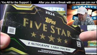 2024 Topps Five Star Baseball Card Full Case 9 Box Mixer Break #1