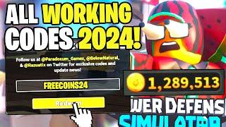 *NEW* ALL WORKING CODES FOR TOWER DEFENSE SIMULATOR IN 2024! ROBLOX TOWER DEFENSE SIMULATOR CODES