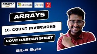 16. Count Inversions | Arrays | Love Babbar 450 DSA | Very Easy Solution | GFG Accepted