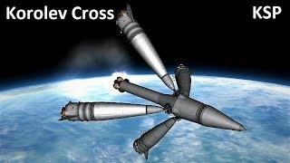 KSP - Korolev Cross - Soyuz Booster Separation