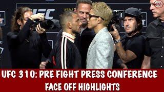 UFC 310 Pre Fight Press Conference FACE OFF Highlights