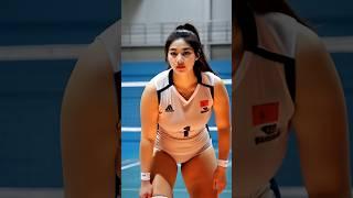  Powerful Volleyball Ready Stance | Intense Game Moment #shorts #tallwomen #athlete