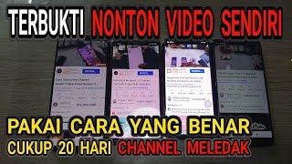 Cukup 20 Hari Channel YouTube Bisa Rame Penonton, Auto Gajian Tiap Bulan