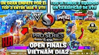 LOS 3 ULTIMOS EQUIPOS EN CLASIFICAR SNAPDRAGON OPEN FINALS VIETNAM *DIA2* GRAN EMPATE POR EL TOP3