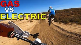 Electric Dirtbike Destroys 4 strokes in Motocross Race!