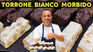 Torroncini bianchi morbidi fatti in casa- Nuova ricetta fatta in casa a mano. Corso di pasticceria