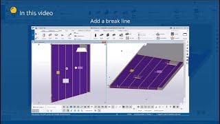 Add a break line using Floor layout direct modification