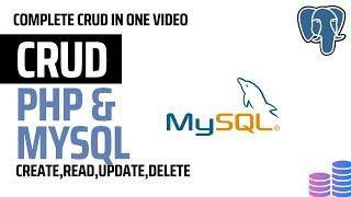 PHP & MYSQL CRUD (create , read, update, delete) IN ONE VIDEO in hindi/urdu