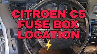 Citroen C5 2009 Fuse Box Location ‍