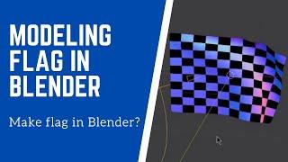 Modeling flag in Blender ~ Blender tutorial ~ how to model flag in blender ~ cloth simulation 3d