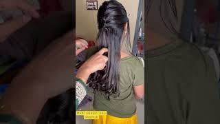 Simple Reception hairstyle| Hairstyle without extension| French braid hairstyle