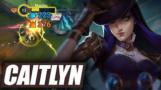 Wild Rift Caitlyn Dragon Lane Gameplay in Season 14 (Build & Runes)