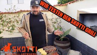 Wir testen den #skottigrill mit einem 1,6Kg T-Bone Steak für euch - Schafft das der portable Grill??