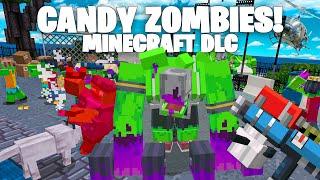 CANDY ZOMBIES & Potato Launchers in Minecraft's Wildest DLC!  Free the World Minecraft Bedrock DLC