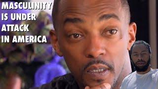 "Anthony Mackie is getting backlash for raising his son to be respectful men" REACTION