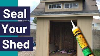 Adhesive & Sealant to Seal Cracks and Gaps in Projects (example: Build Shed)