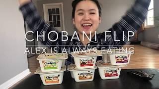 Trying different flavors of Chobani Flip Yogurt!