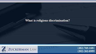 What is religious discrimination?