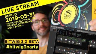 Mattias Holmgren Live Stream Replay 2019-05-31- EDM production Bitwig Studio