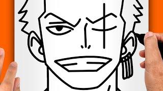 HOW TO DRAW ZORO (EASY ZORO DRAWING)